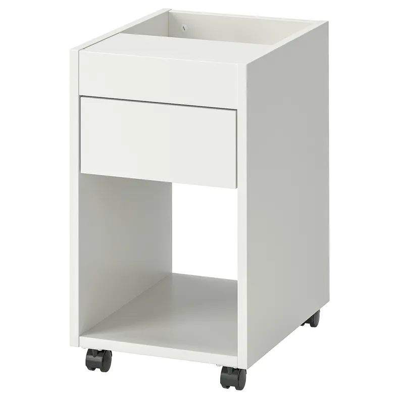 IKEA TONSTAD ТОНСТАД, тумба з шухлядами на коліщатах, вершки, 35x60 см 505.382.01 фото №1