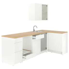 IKEA KNOXHULT КНОКСХУЛЬТ, угловая кухня, белый, 283x122x220 см 094.779.79 фото