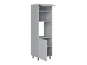 BRW Кухонный шкаф для встраиваемого духового шкафа Verdi высотой 60 см слева светло-серый матовый, греноловый серый/светло-серый матовый FL_DPS_60/207_L/O-SZG/JSZM фото thumb №3