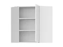 BRW Угловой верхний кухонный шкаф Sole 60 см правый белый глянец, альпийский белый/глянцевый белый FH_GNWU_60/72_P-BAL/BIP фото thumb №3