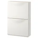 IKEA TRONES ТРОНЭС, галошница / шкаф, белый, 52x18x39 см 003.973.07 фото thumb №1