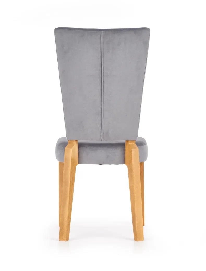 Кухонний стілець HALMAR ROIS медовий дуб/сірий фото №7