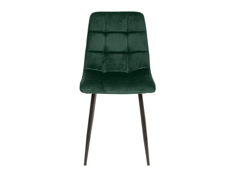 BRW Комплект из 4 стульев Барри бархат зеленый, темно-зеленый/черный SJ180_19_4SZT-ZIELONY фото №2