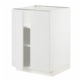 IKEA METOD МЕТОД, напольный шкаф с полками / 2дверцами, белый / Стенсунд белый, 60x60 см 594.583.27 фото