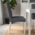 IKEA BERGMUND БЕРГМУНД, стілець, білий/ГУННАРЕД класичний сірий 094.815.99 фото thumb №8