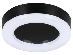 BRW Пластиковий плафон Tura LED 19 см чорно-білий 093197 фото