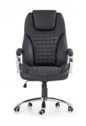 Крісло комп'ютерне офісне обертове HALMAR KING, екошкіра, чорний фото thumb №4