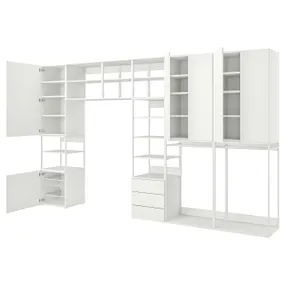 IKEA PLATSA ПЛАТСА, комбінація для зберіган 6двер/3шухл, білий/Fonnes white, 420x42x241 см 593.243.85 фото