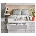 IKEA PLATSA ПЛАТСА, каркас кровати с 10 ящиками, белый, фонны, 140x244x103 см фото thumb №5