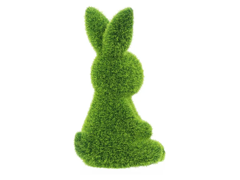 BRW Декоративна фігурка BRW Кролик із золотим яйцем, вкрита штучною травою 092497 фото №10