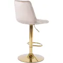 Барный стул бархатный MEBEL ELITE ARCOS Velvet, бежевый / золотой фото thumb №11
