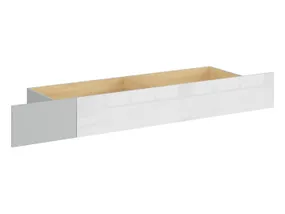 BRW Nandu, ящик для кровати 90, светло-серый/полированный дуб/глянцевый белый SZU-JSZ/DP/BIP фото