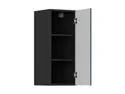BRW Верхний кухонный шкаф Верди 30 см правый мистик матовый, черный/матовый FL_G_30/72_P-CA/MIM фото thumb №3