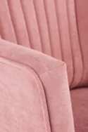 М'яке крісло оксамитове HALMAR DELGADO BLUVEL 52, рожевий фото thumb №6