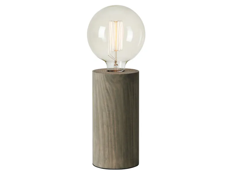 BRW Деревянная настольная лампа Legna серого цвета 093735 фото №1