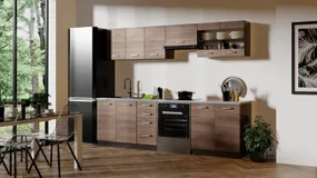 Кухонный гарнитур HALMAR AMANDA 1 акация коричневая, 260 см фото