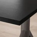 IKEA IDÅSEN ІДОСЕН, стіл регульований, чорний/темно-сірий, 120x70 см 192.809.39 фото thumb №7