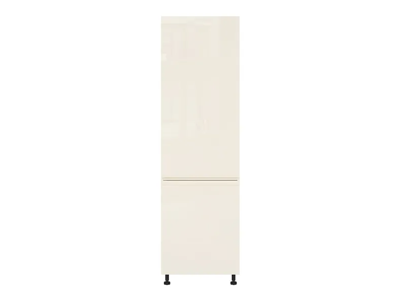 Шафа кухонна для вбудованого холодильника BRW Sole 60 см правий глянець магнолія, альпійський білий/магнолія глянець FH_DL_60/207_P/P-BAL/XRAL0909005 фото №1