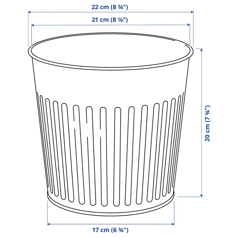 IKEA CITRONMELISS ЦИТРОНМЕЛИСС, кашпо, внутренний / наружный / антрацит, 19 см 205.625.08 фото №5