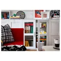 IKEA BRIMNES БРІМНЕС, шафа з дверцятами, скло / білий, 78x95 см 503.006.66 фото thumb №5