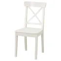 IKEA INGATORP ИНГАТОРП / INGOLF ИНГОЛЬФ, стол и 6 стульев, белый / белый, 155 / 215 см 192.968.84 фото thumb №5