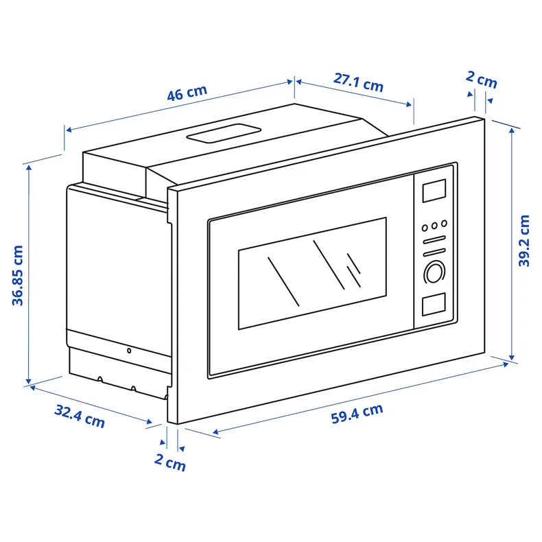 IKEA VÄRMD ВЭРМД, СВЧ, ИКЕА 300 черный 104.306.98 фото №4