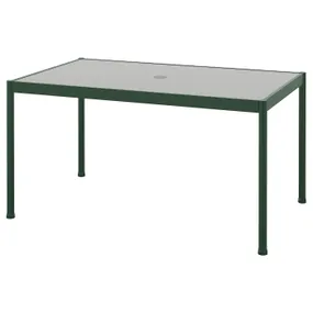 IKEA SEGERÖN СЕГЕРЕН, стіл, для вулиці, темно-зелений/світло-сірий, 91x147 см 105.108.12 фото