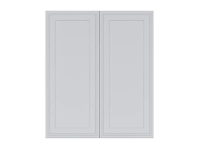BRW Верхний шкаф для кухни Verdi 80 см двухдверный светло-серый матовый, греноловый серый/светло-серый матовый FL_G_80/95_L/P-SZG/JSZM фото №1