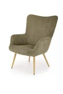 М'яке крісло HALMAR AMARO, оливково-зелений фото thumb №1