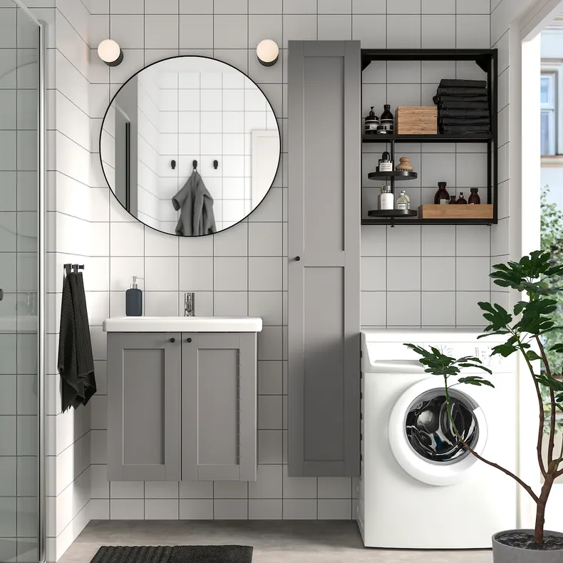 IKEA ENHET ЭНХЕТ, ванная, антрацит / серый каркас, 64x43x65 см 095.474.87 фото №2