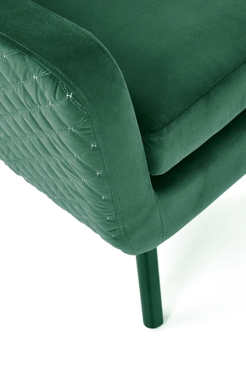Крісло м'яке HALMAR MARVEL темно-зелений/чорний фото №6