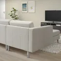 IKEA LANDSKRONA ЛАНДСКРУНА, 5-місний диван, з металевим шезлонгом Gunnared / бежевий 894.353.39 фото thumb №3