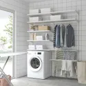 IKEA BOAXEL БОАКСЕЛЬ, комбінація д/пральні, білий, 165x40x201 см 593.864.82 фото thumb №2