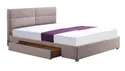 Двоспальне ліжко HALMAR MERIDA з шухлядою 160x200 см - бежеве фото thumb №1