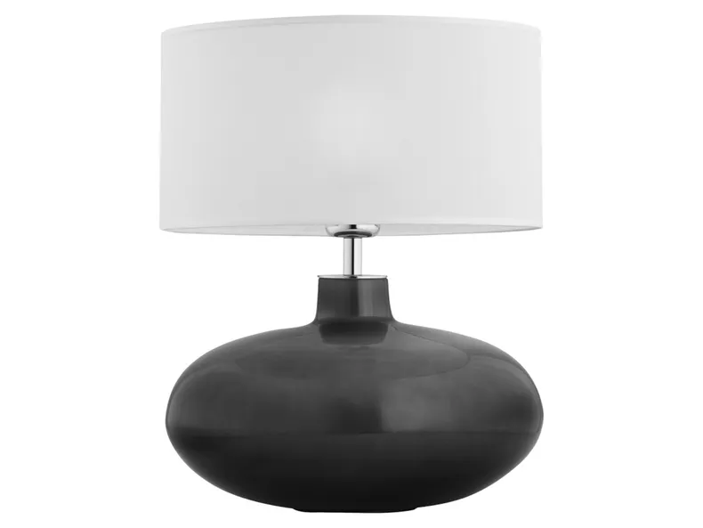 BRW Стеклянная настольная лампа Seine белого и серого цвета 052180 фото №3