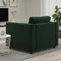 IKEA VIMLE ВИМЛЕ, кресло, Джупарп темно-зеленый 994.771.40 фото thumb №3