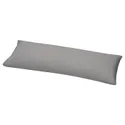IKEA NONNEA НОННЕА, чехол для подушки, светло-серый, 40x140 см 005.396.65 фото thumb №1