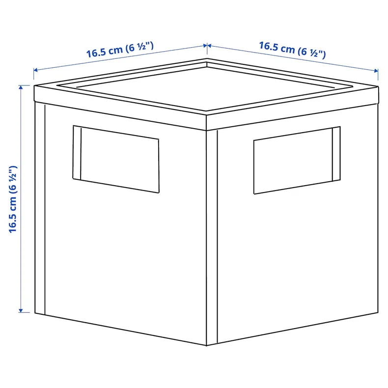 IKEA PANSARTAX ПАНСАРТАКС, коробка для зберігання з кришкою, прозорий сіро-блакитний, 16,5x16,5x16,5 см 605.150.20 фото №13