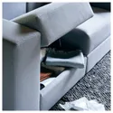 IKEA JÄTTEBO ЭТТЕБО, 2-местный модульный диван, с подголовником / Тонуруд серый 195.104.12 фото thumb №3