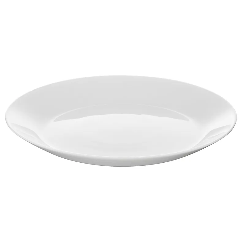 IKEA OFTAST ОФТАСТ, тарелка десертная, белый, 19 см 603.189.39 фото №1