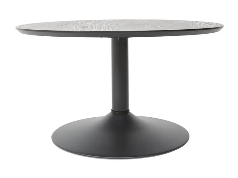 Стол круглый BRW Graus, 70 см, черный BLACK, 70 см фото №1