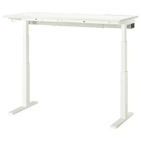 IKEA MITTZON МІТТЗОН, стіл регульований, електричний білий, 140x60 см 695.281.84 фото