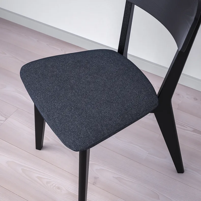 IKEA LISABO ЛІСАБО, стілець, чорний / Tallmyra чорний / сірий 605.540.83 фото №3