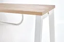 Письмовий стіл HALMAR B48 139x60 см дуб сонома, білий фото thumb №4