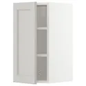 IKEA METOD МЕТОД, навесной шкаф с полками, белый / светло-серый, 30x60 см 094.690.07 фото thumb №1