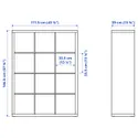 IKEA KALLAX КАЛЛАКС, стеллаж, белый крашеный дуб, 112x147 см 404.099.35 фото thumb №8