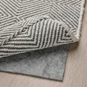IKEA GÅNGVÄG ГОНГВЕГ, килим, пласке плетіння, сірий, 170x240 см 305.414.74 фото thumb №2