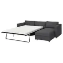 IKEA VIMLE ВІМЛЕ, 3-місний диван із кушеткою, ХАЛЛАРП сірий 295.370.72 фото thumb №1