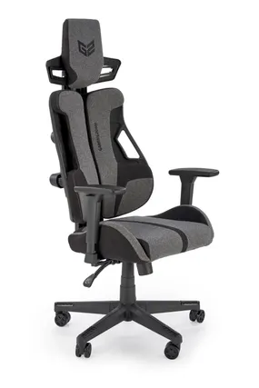 Крісло комп'ютерне офісне обертове HALMAR NITRO 2, сірий/чорний фото
