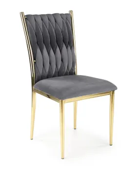 Кухонный стул HALMAR K436 серый/золотой фото